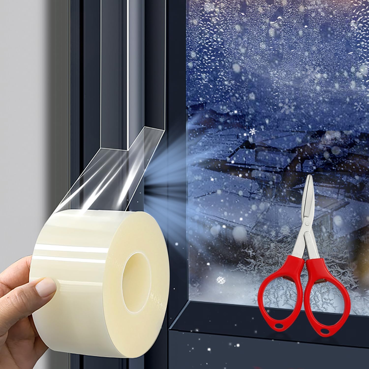 Amazon.co.jp: ニトムズ 台風テープ ドア・窓サッシ目張り用 防災 浸水対策 簡単 幅75㎜×長さ15m 1巻入 M6441 白 ...