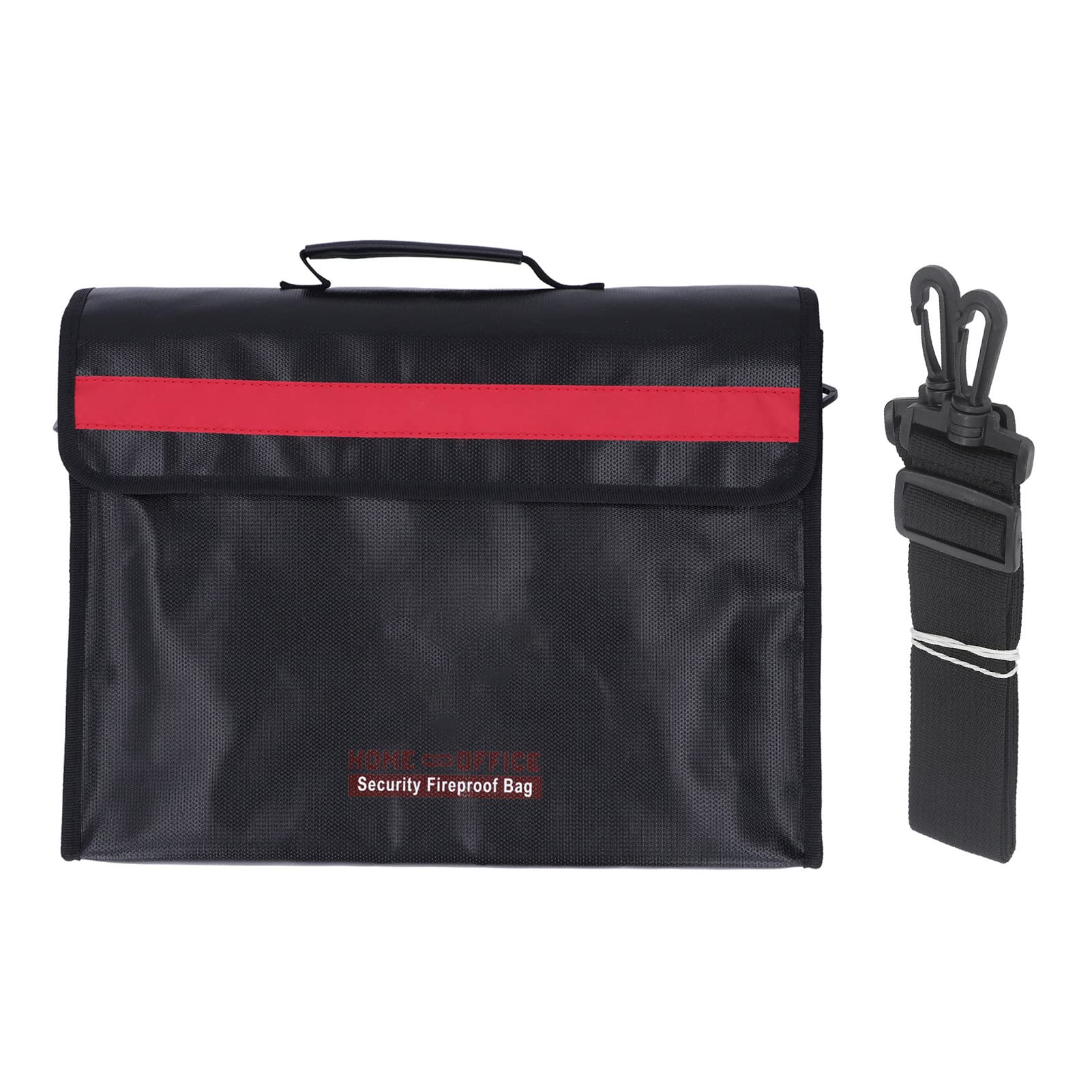 Borsa Sicurezza ignifuga SustVita con striscia riflettente per la sicurezza notturna, borsa portadocumenti ignifuga portatile per documenti e oggetti di valore, 15,3 x 11 x 3,7