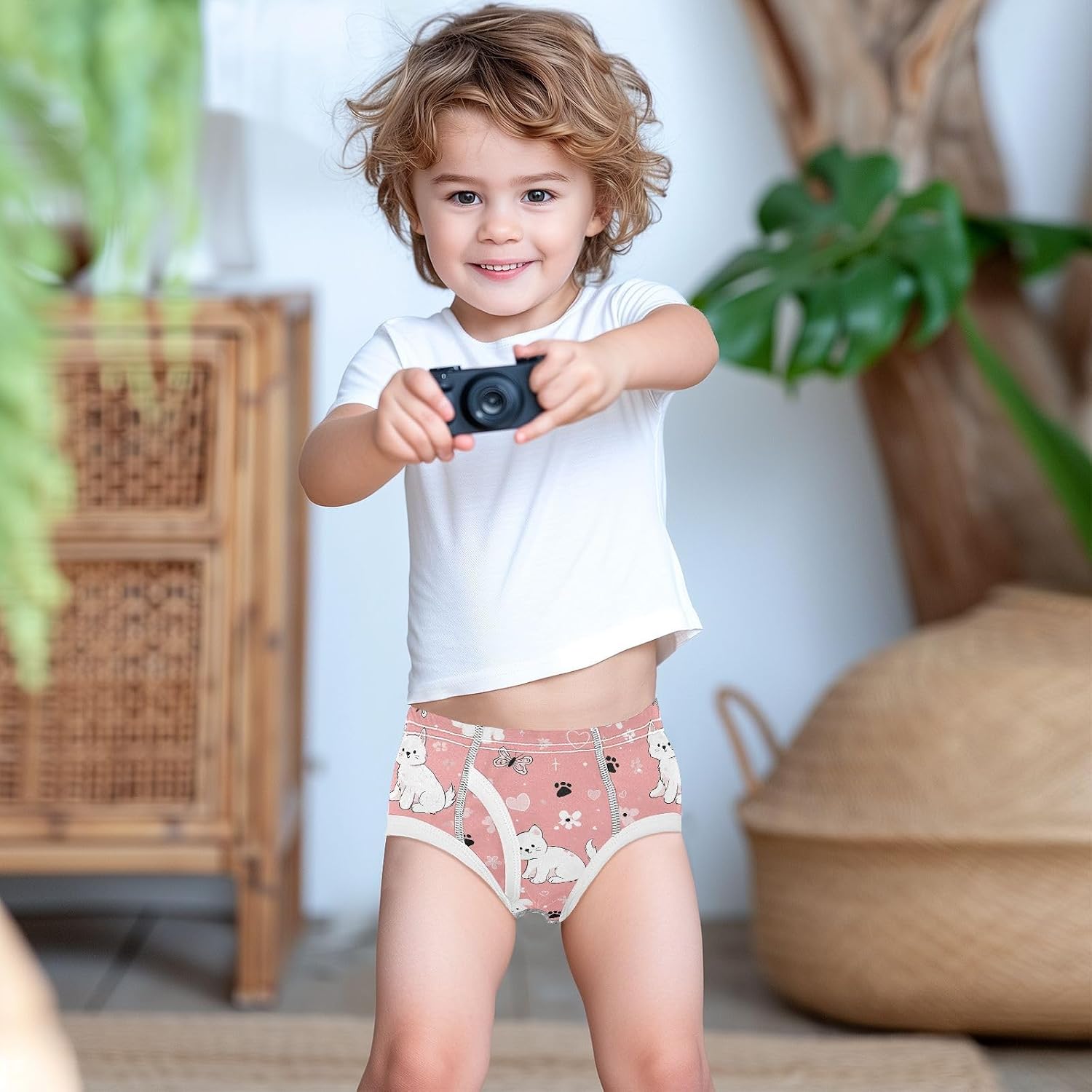 visesunny Boys Training Underwear Pink Cute Dogs Breathe Cotton Potty Briefs Size 2T-8Y-8Y for Toddler 2T-8Y