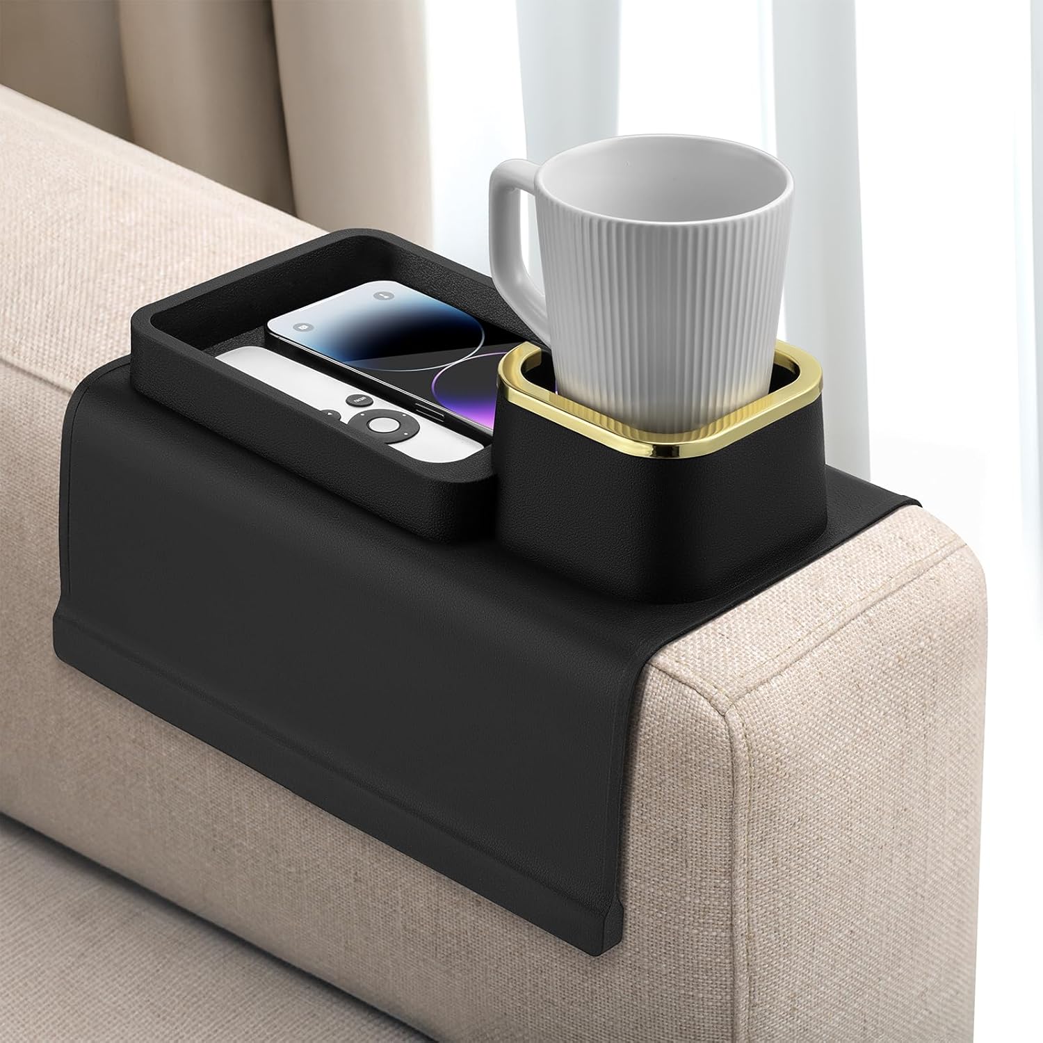 Amazon.com: Silicone Couch Cup Holder, Coffee Cup Holder - No Spills ...