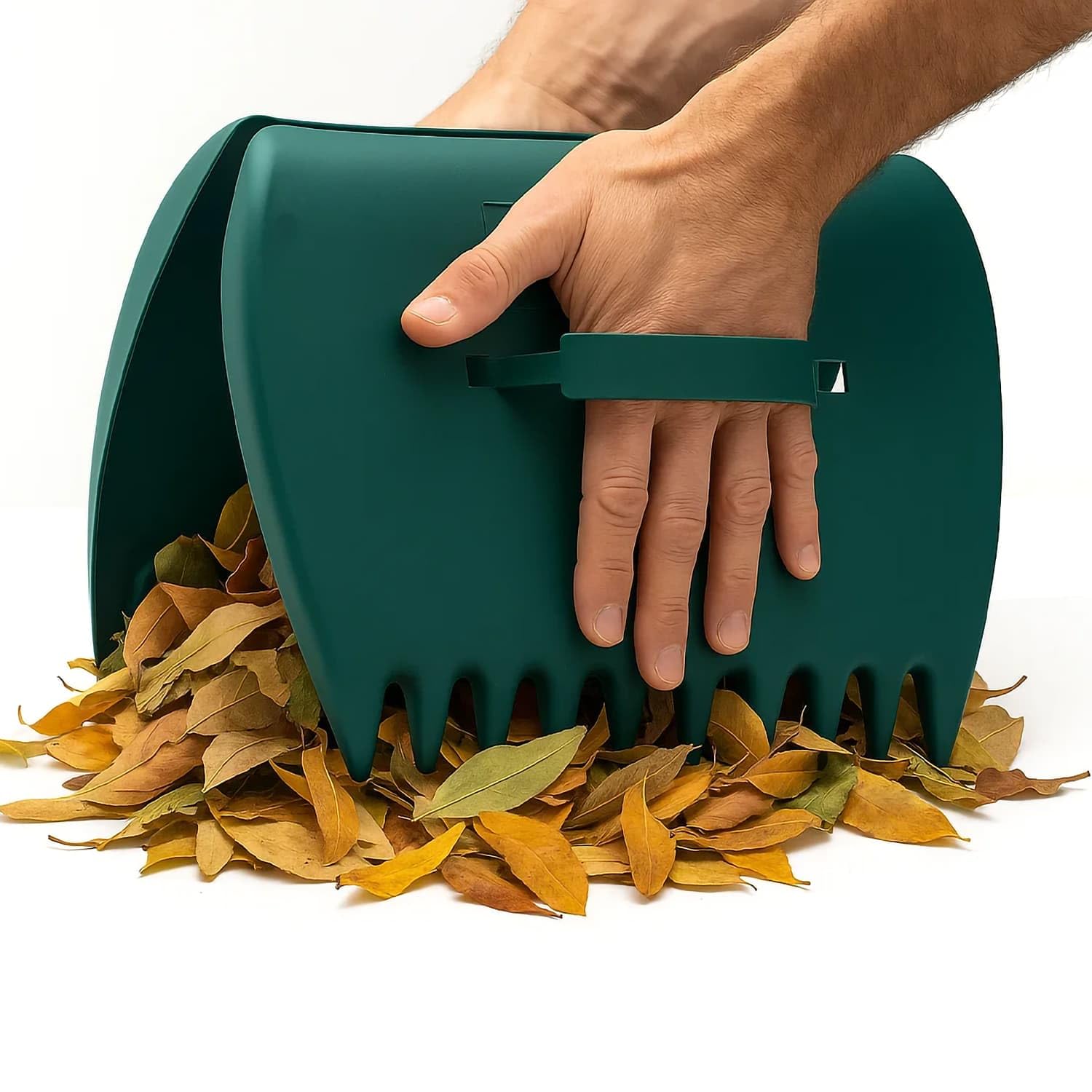 CKB LTD Set di 2 palette, rastrelli in plastica leggera per foglie, erba, rifiuti da giardino, rifiuti da cortile, resistenti e facili da usare, paletta per la pulizia