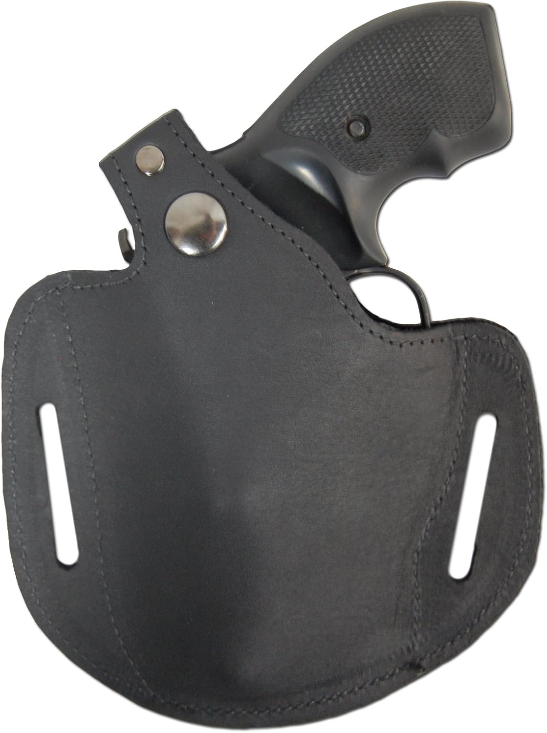 Barsony New Black Leather Pancake Holster for 2" .22 .38 .357 Revolvers