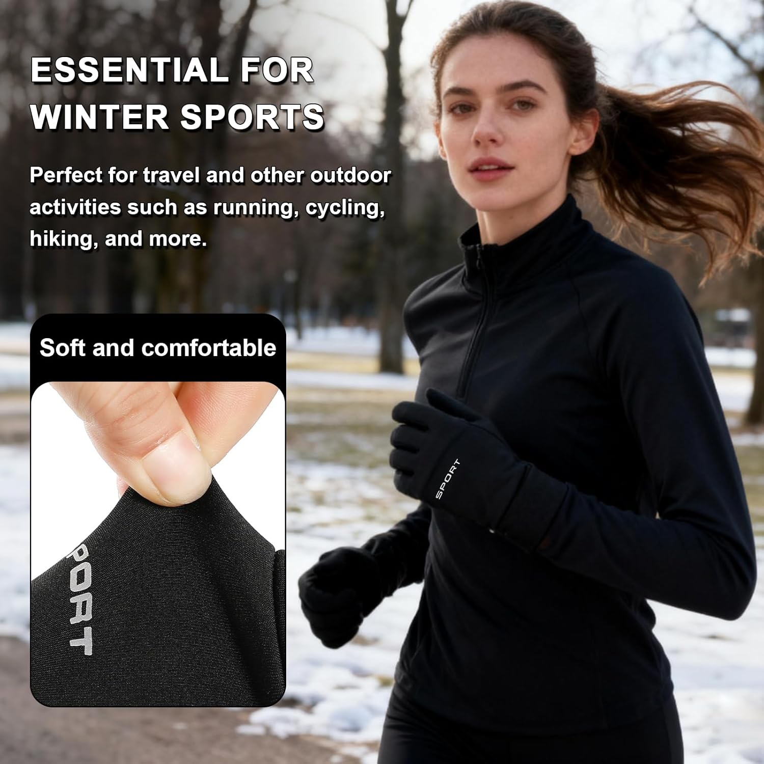 Winter Gloves For Men Women Anti Slip And Warm Touch Screen,Sports Driving Daily Work For Cold Weather - Image 6