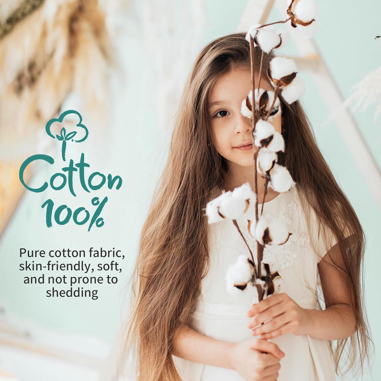 Disposable Face Towels - 100% Cotton Facial Tissues for Dry and Wet Use, Biodegradable Wipes for Makeup Removal and Skin Cleansing, Suitable for Adults and Babies (100 Count, Pack of 6) - Image 8