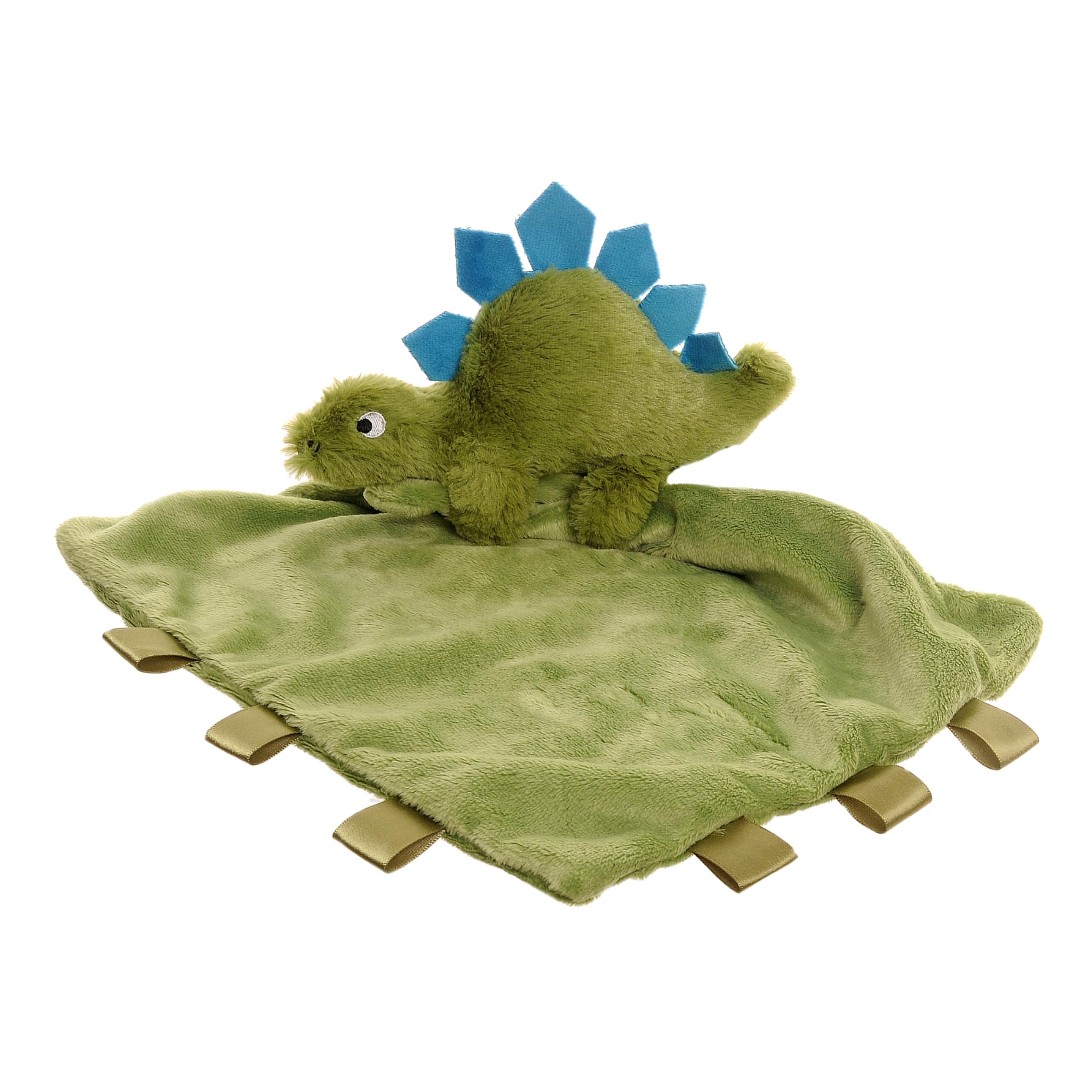 Ziggle Baby Comforter for Newborns | Soft Dinosaur Baby Plush Blanket Toy for Kids | Newborn Essentials and Dinosaur Gift | New Baby Boy or Girl Gift Idea | Eco Friendly | 30x30cm