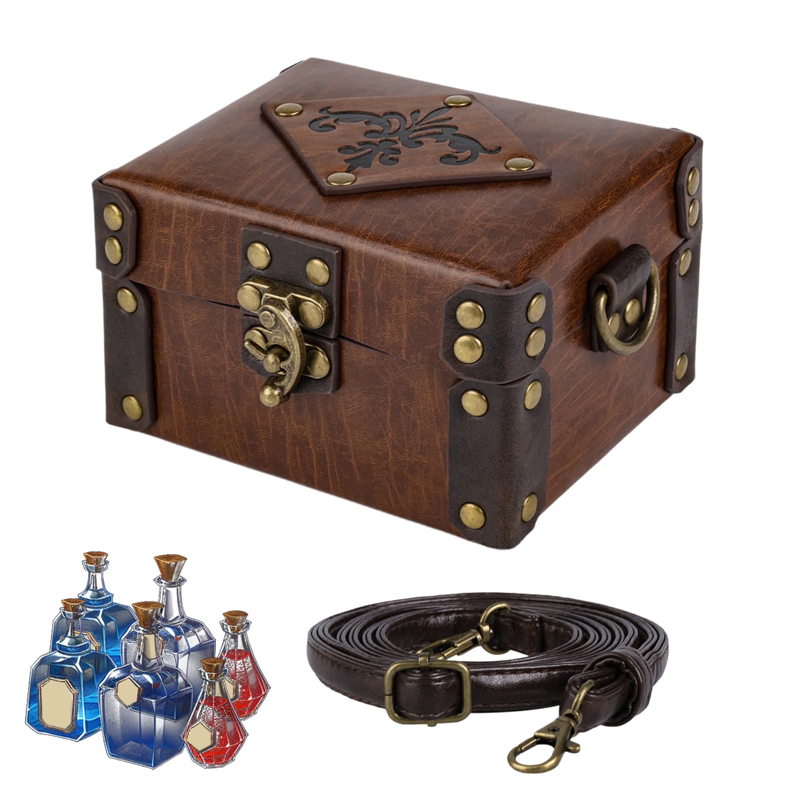 Caja de pociones de alquimia ideal para fotografía, teatro y fiestas 8