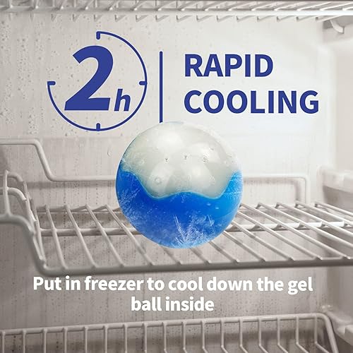 Miniatura 6 de ALL FOR PAWS Chill Out - Bola de hielo refrigerante para perros, juguetes refrigerantes para masticar, juguete de dentición congelable para