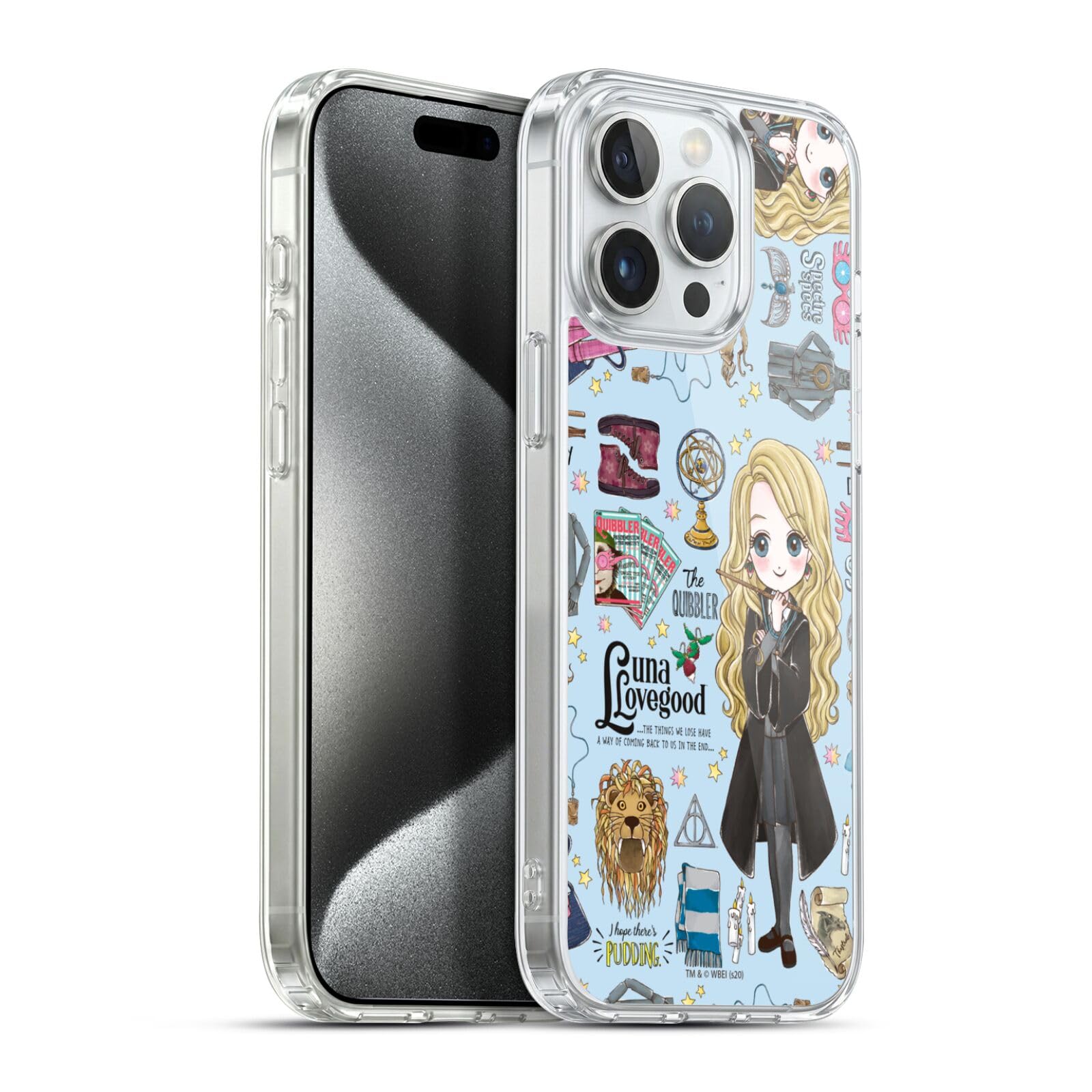 Head Case Designs Licenciado Oficialmente Harry Potter Patrón Luna Reliquias de la Muerte XXXVII Caso Funda de Gel Suave Compatible con Apple iPhone 12 / iPhone 12 Pro — view 200