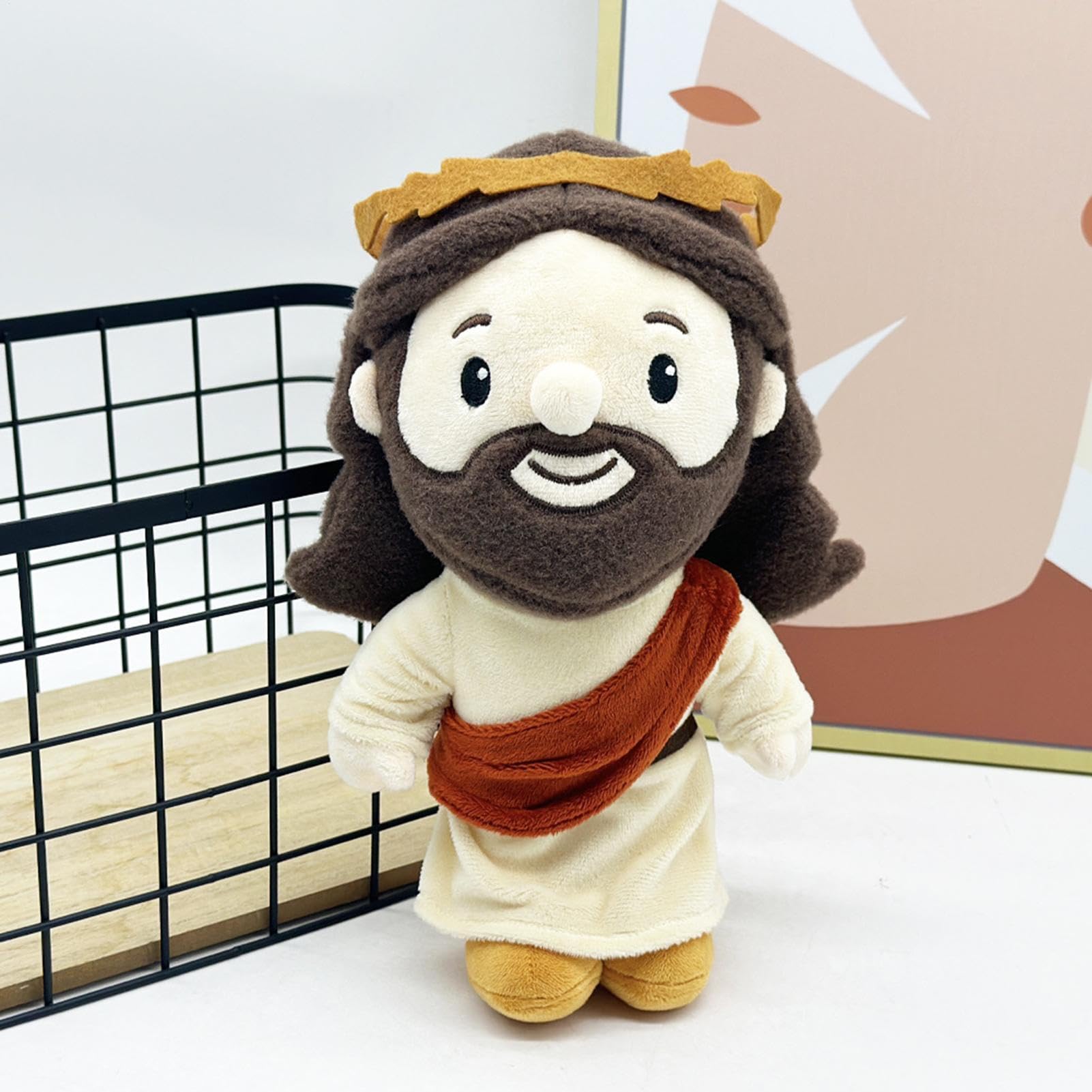 SVCEQZE Jesus Peluche Bambola, 28 cm, peluche religioso Gesù, bambola di peluche con Gesù, peluche di Gesù, gioiello morbido, decorazione da collezione per amici, famiglia, ragazze