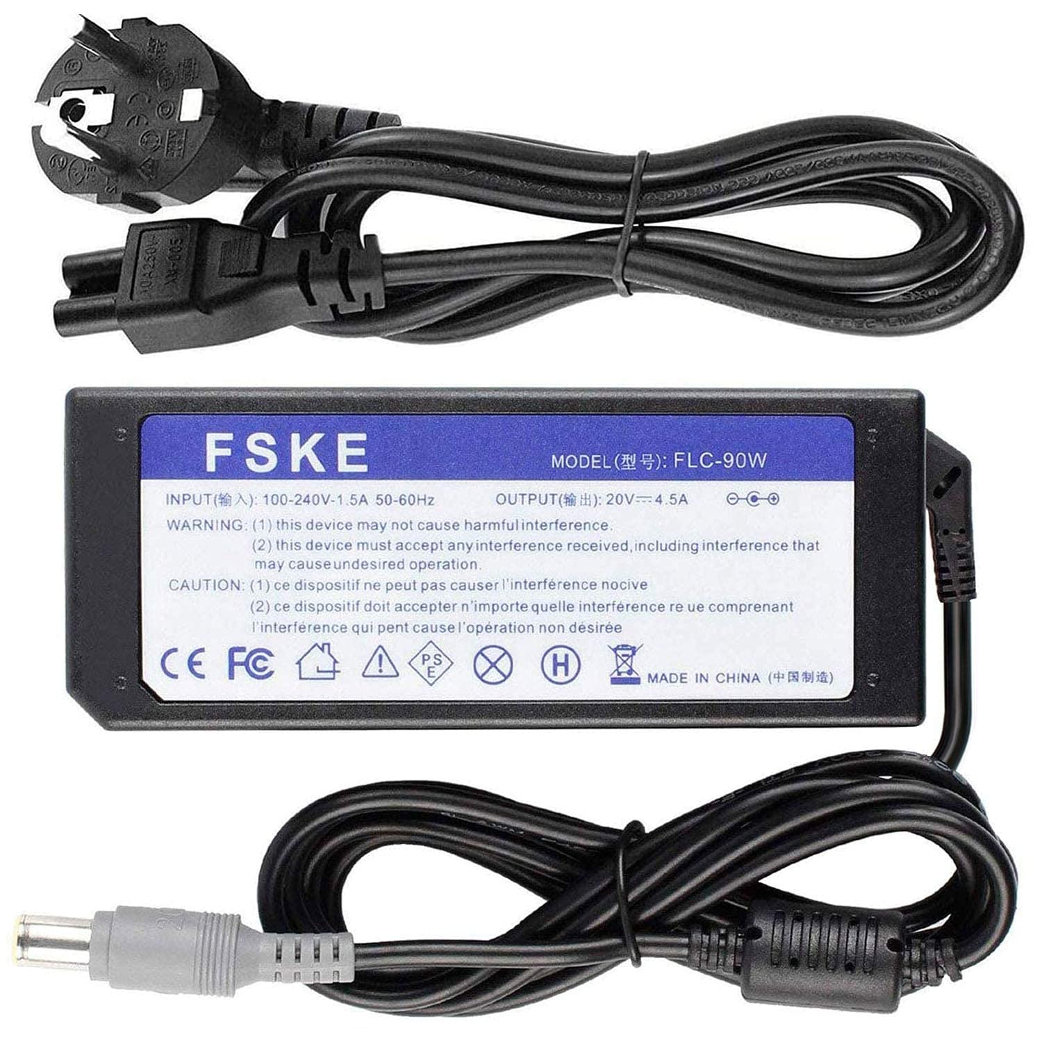 Adaptateur pour PC Portable de remplacement pour IBM ThinkPad T61 6464 20V 4.5A 90W Adaptateur pour PC Portable (Fixed 16-Tip) - France
