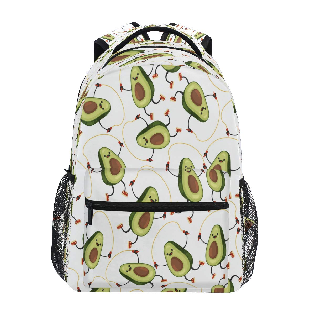 Mochila de aguacate resistente al agua con compartimento para portátil 7