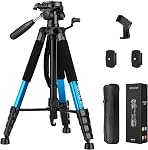 JOILCAN Camera Tripods, 74" Tripod for Camera Cell Phone Video Photography, Heavy Duty Tall Tripod Stand for Cameras, Professional Travel DSLR Tripods Compatible with