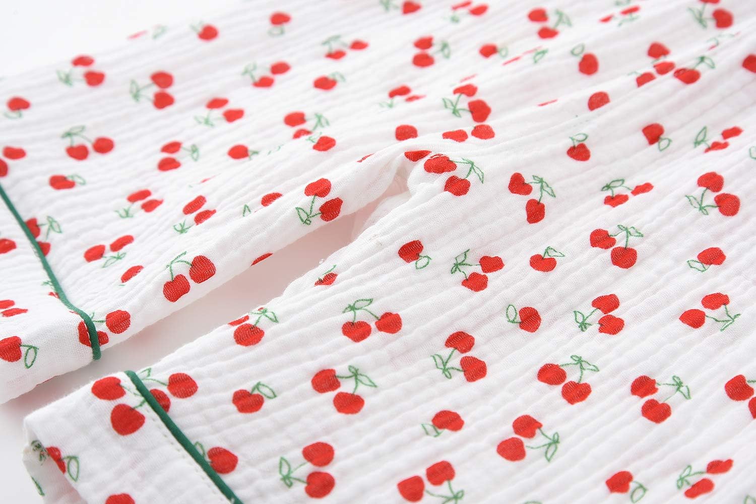 ACESTAR Toddler Girls Boys Pajamas Set Summer 2 Pcs Pjs Set - Kids Short Sleeve Button Down Sleepwear (3T-7 Years) - Image 7