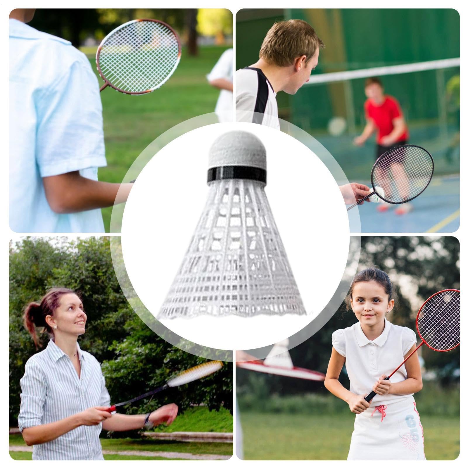 Lot De 6 Volants De Badminton Pour Débutants – Léger, Couleurs Variées, Jupe Uniforme Et Rotule En Mousse, Durable