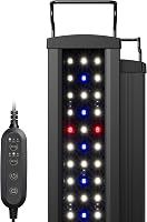 NICREW SlimLED Akváriumi növény világítás teljes spektrum időzítővel, 120-140 cm fekete LED lámpa édesvízi medencéhez 1