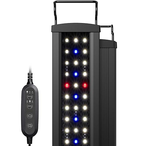 NICREW SlimLED Rampe LED Aquarium avec la Fonction Minuterie, Éclairage