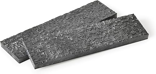 Woodriver Básculas para cuchillos de resina de poli 3/8" X 2" X 7" par de ostras