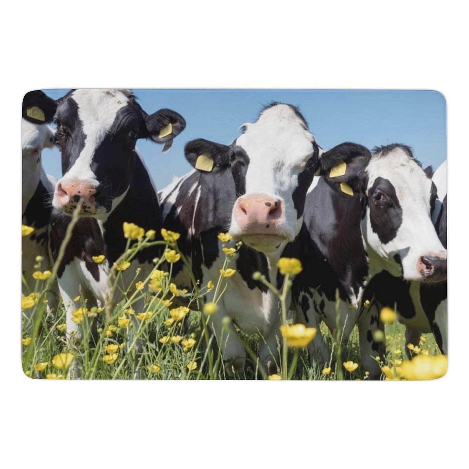 Tapis de sol motif vache pour chambre et salon au design chaleureux