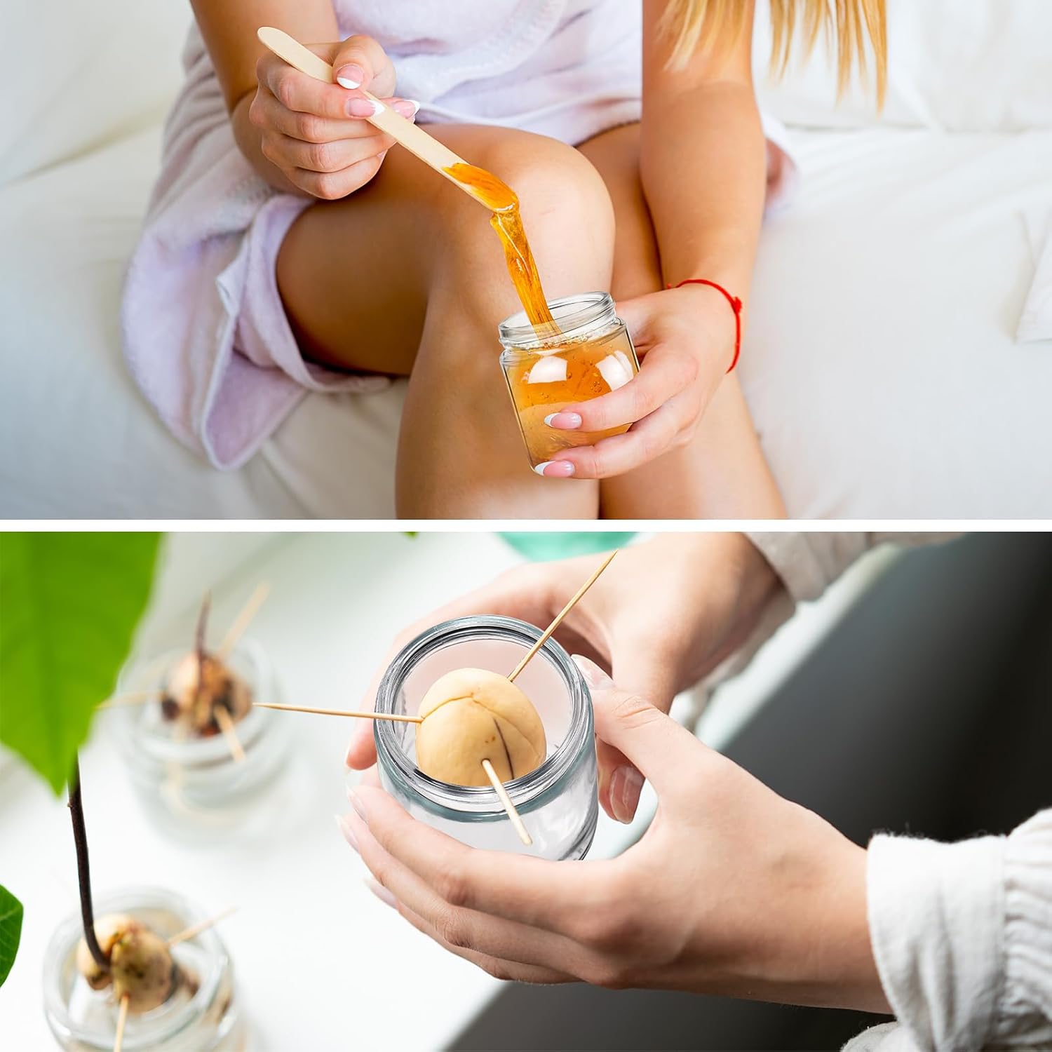 Norme 96 Pcs 4oz Glass Jars with Lids Empty Small Glass Containers and Inner Liners Reusable Cosmetic Jars Round Airtight Bottles with Plastic Wood Grain Lids for Travel Wedding Favors Gifts