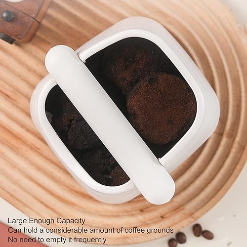 Miniatura 5 de Knock Box para café expreso, caja de café expreso, caja de café molido pequeño con barra de golpeo extraíble, contenedor de descarga de espresso