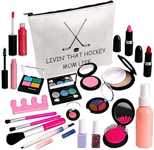 Miniatura 4 de BDPWSS Bolsa de maquillaje de hockey, regalos para mamá, regalo de jugador de hockey sobre hielo, regalo para mamá, entrenador de hockey, regalo
