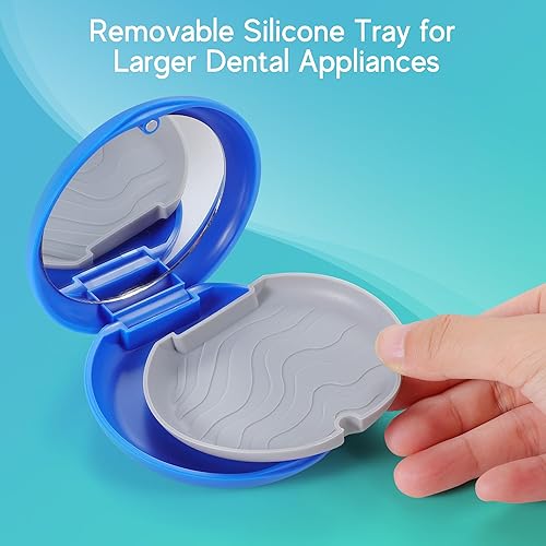 Miniatura 6 de Kit de estuche de retención premium con espejo, funda Invisalign con 2 piezas de masticables, herramienta de extracción de alineador y bolsa de