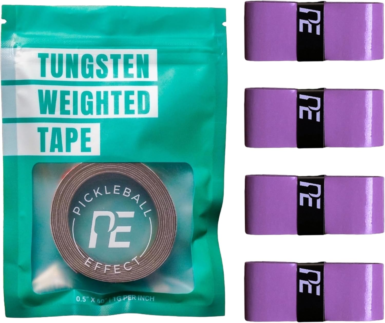 Weighted Tungsten Tape Plus Pickleball Paddle Grip Bundle