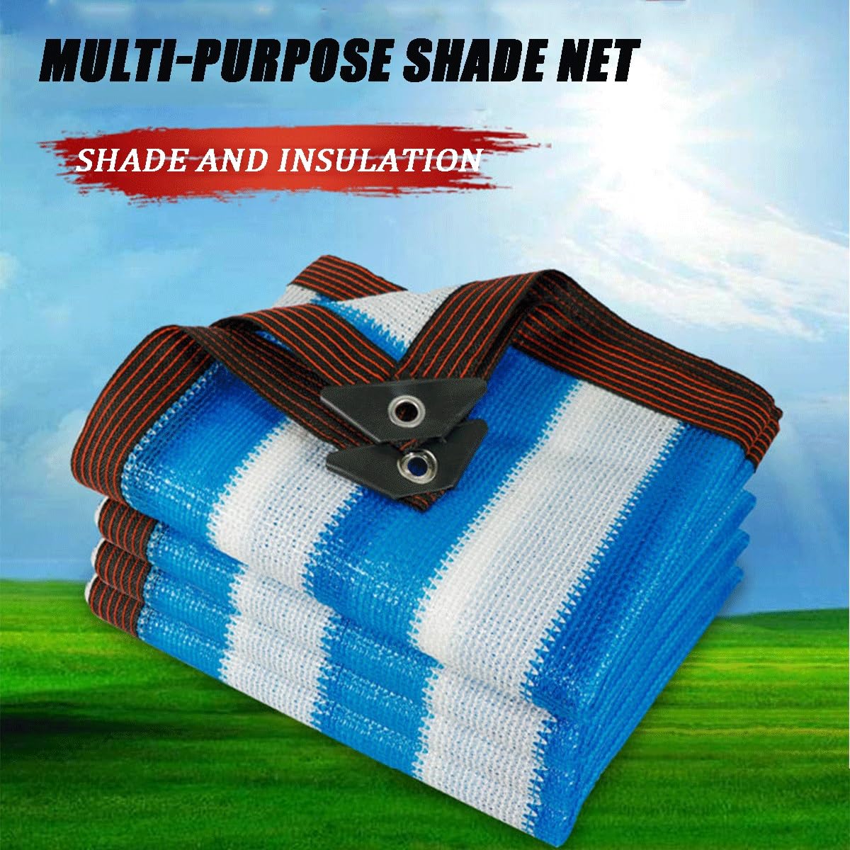 Filet d'ombrage de qualité supérieure pour Jardins et serres, 12 m x 14 m, Portable et Facile à Installer. Toile d'ombrage perforée pour terrasses et Usage agricole.