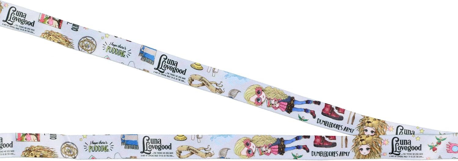 Harry Potter Luna Lovegood Character Inspired Lanyard ID Badge Holder with 2" Rubber Spectrespecs Charm - Image 4