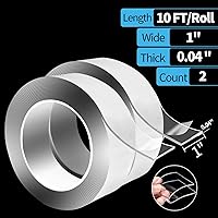 Vista 2 de Art3d Cinta adhesiva nano de doble cara, cinta multiusos para alfombras/artículos de pega/marcos de fotos/montaje en pared de manualidades