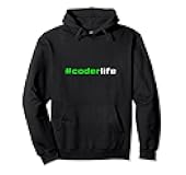 Hashtag Coder Life Coderlife Coding Programming Developer Pullover Hoodie