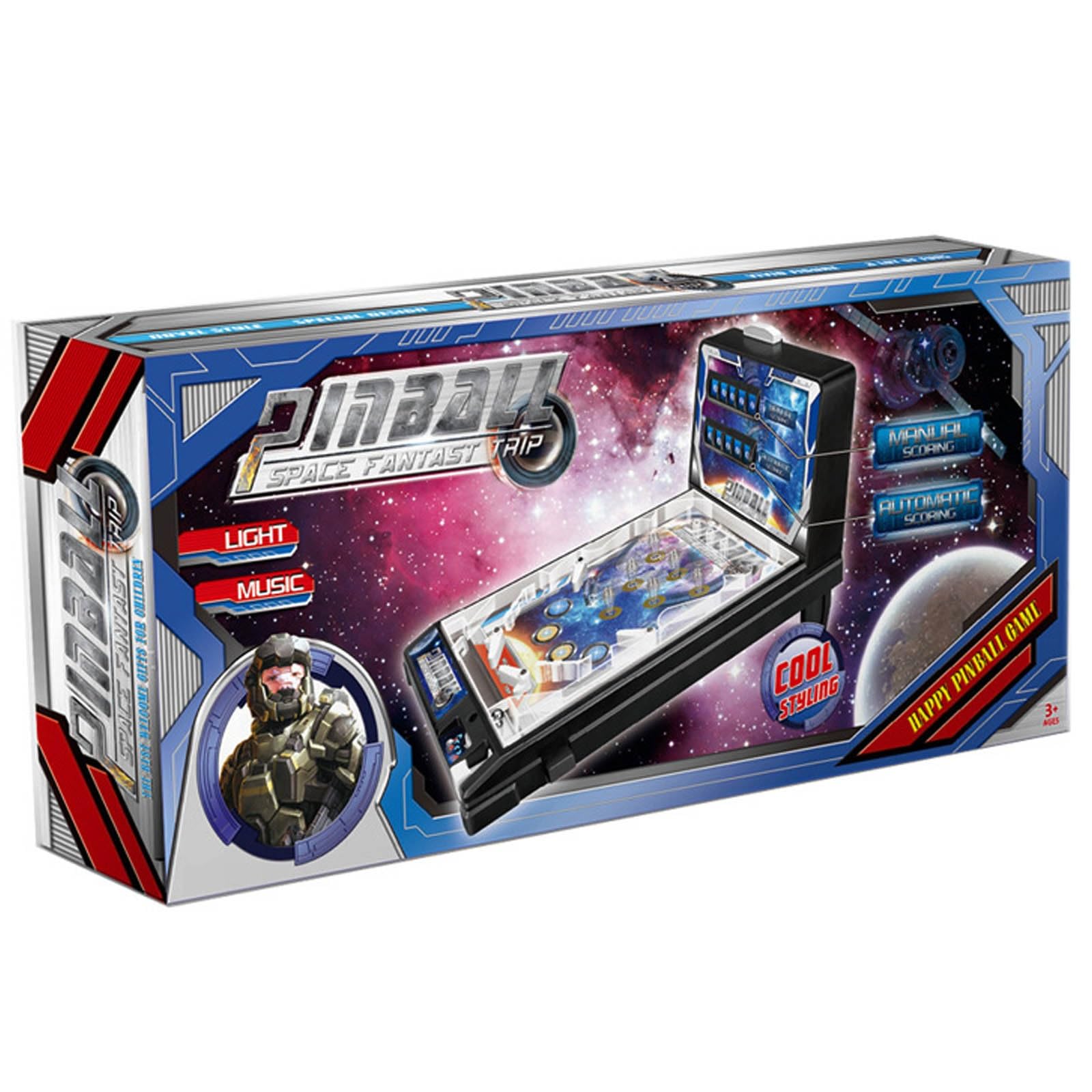 Flipper Électronique pour Enfants Cadeaux Anniversaire Noël, Jouet Rétro pour Adultes de Bureau, avec Lumières et Sons et Indicateur de Score Pinball Électronique de Table Jouet