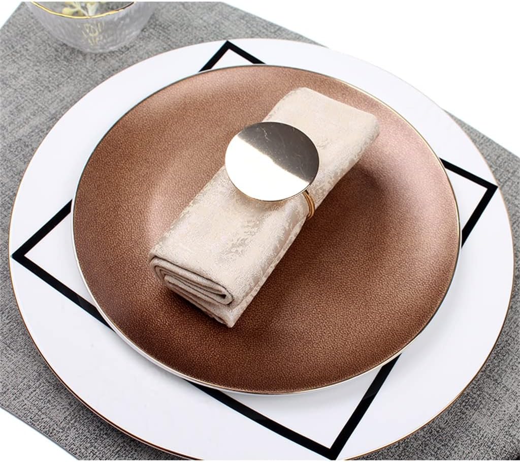 Table Decoration Tableware Set Set Table Ceramic Western Plate Placemat Napkin Buckle Combination