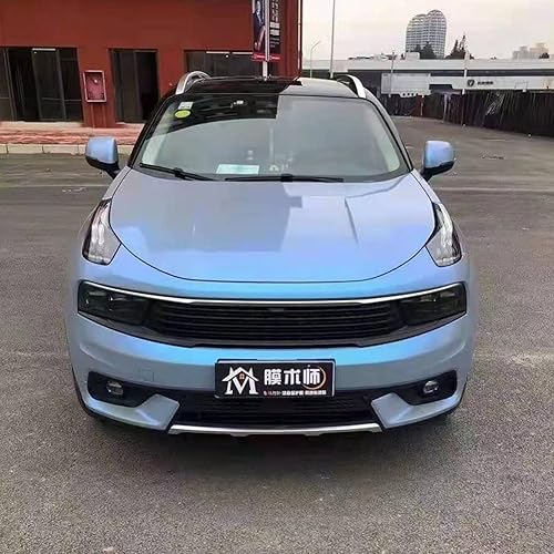 Miniatura 6 de XhuangTech Rollo de vinilo adhesivo para carrocería de automóvil con diseño de camaleón, diseño de luna de Mirage y lima, para liberar burbujas de