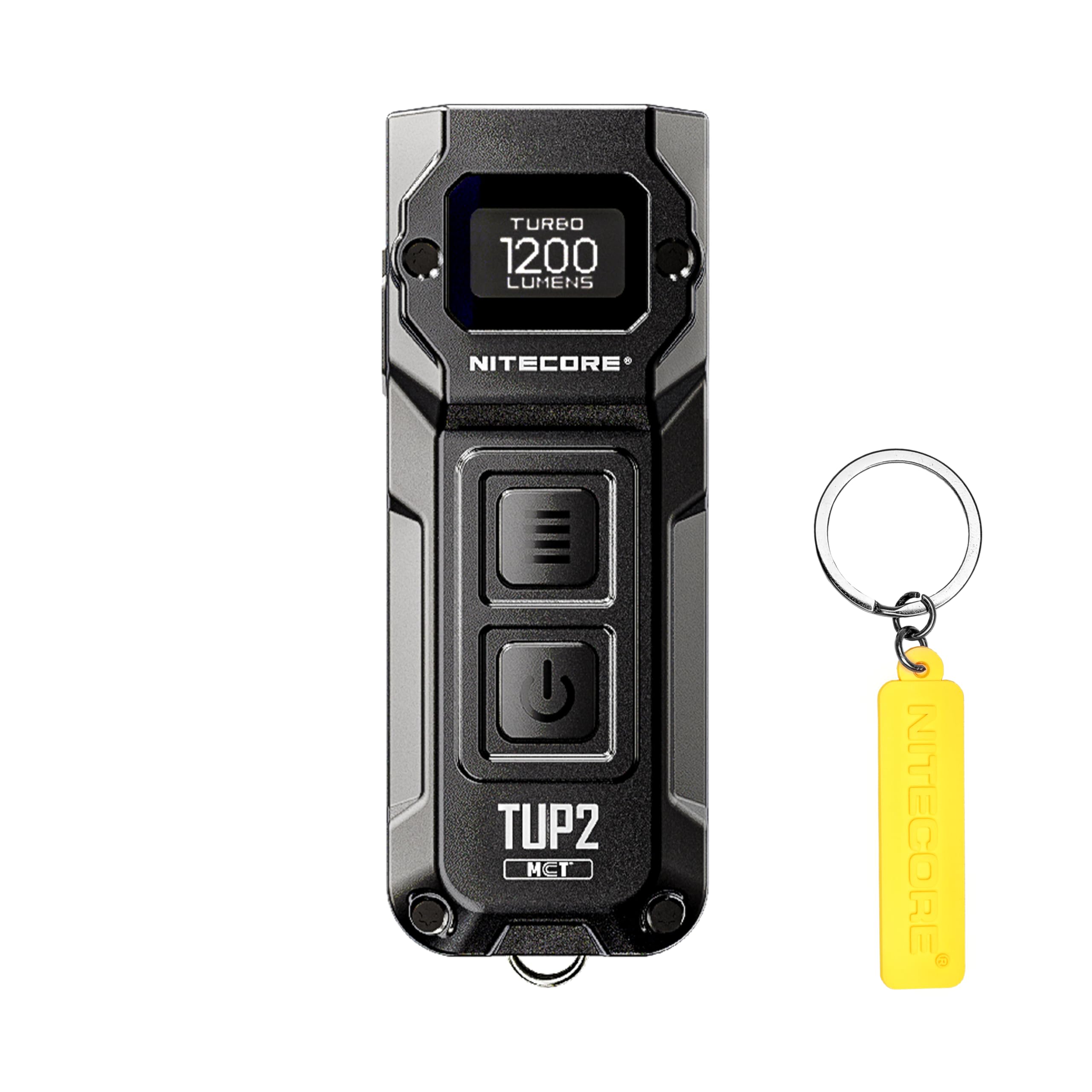 Nitecore Black Tup2 Mct Edc Keychain Flashlight 1200 Lumens Tag (Black)