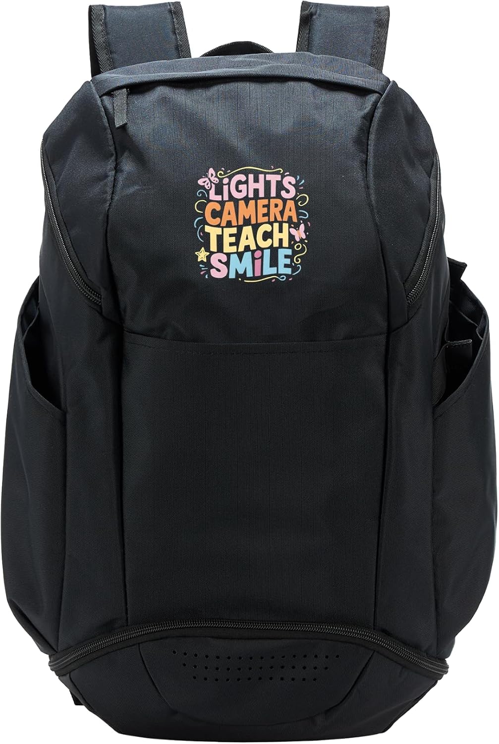 Light Camera Teach Smile Shirt Funny Back To School Teacher Sport Backpack