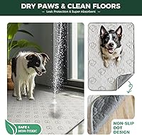 Vista 5 de FXW Almohadillas lavables para orina para perros, almohadillas para cachorros con súper absorbentes, diseñadas específicamente para FXW
