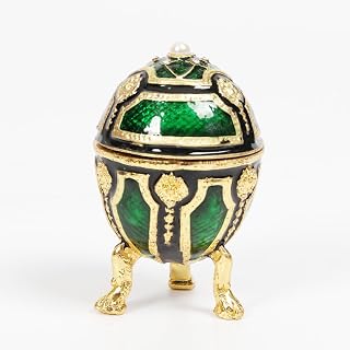 Trinket box, Decorative Easter Egg Shaped Jewelry Box, Vintage Jewelry Organizer for Ring Earring Storage, Home Decor