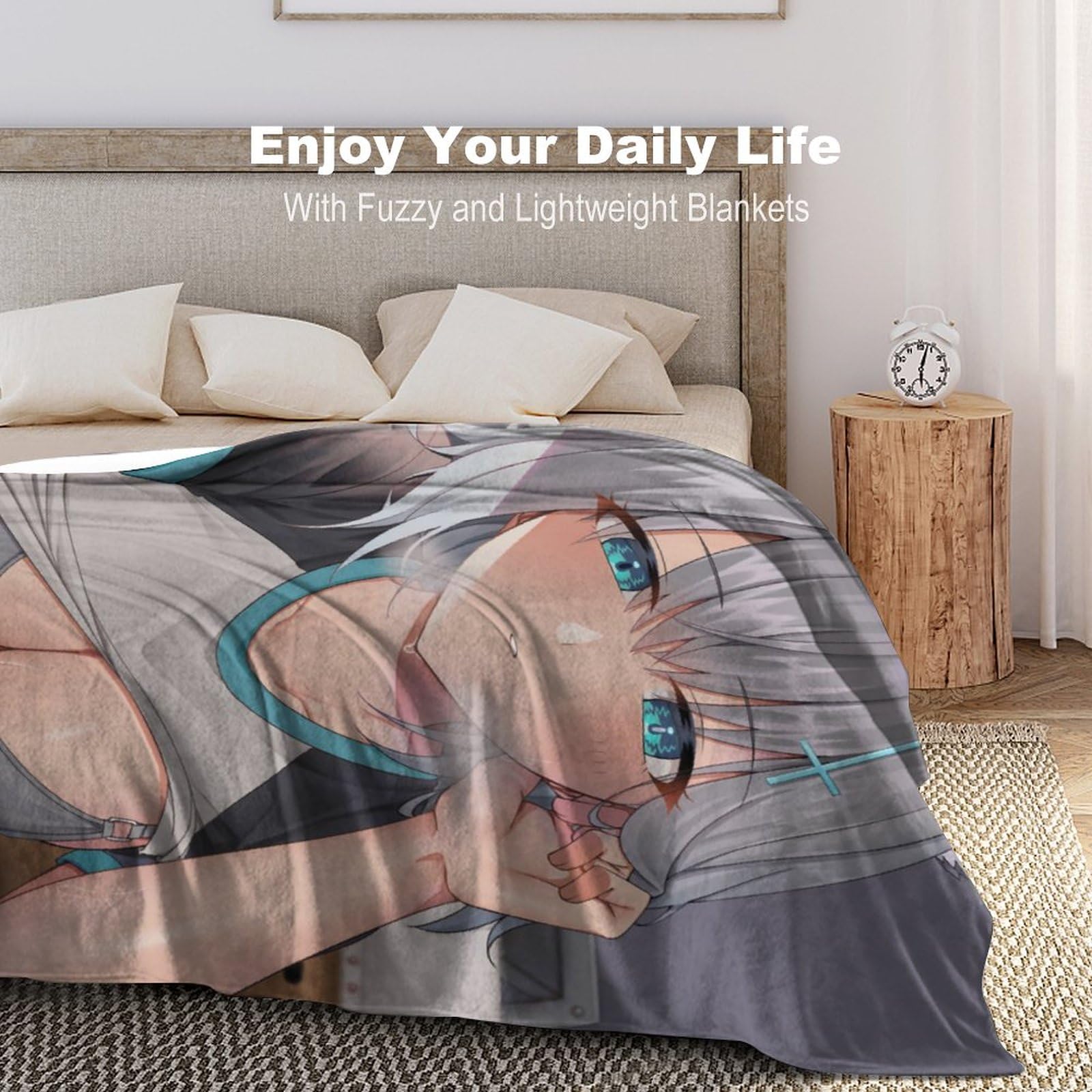 Amazon｜ブランケット あきシロコ ブルアカ 毛布 大判 柔らかく肌触り