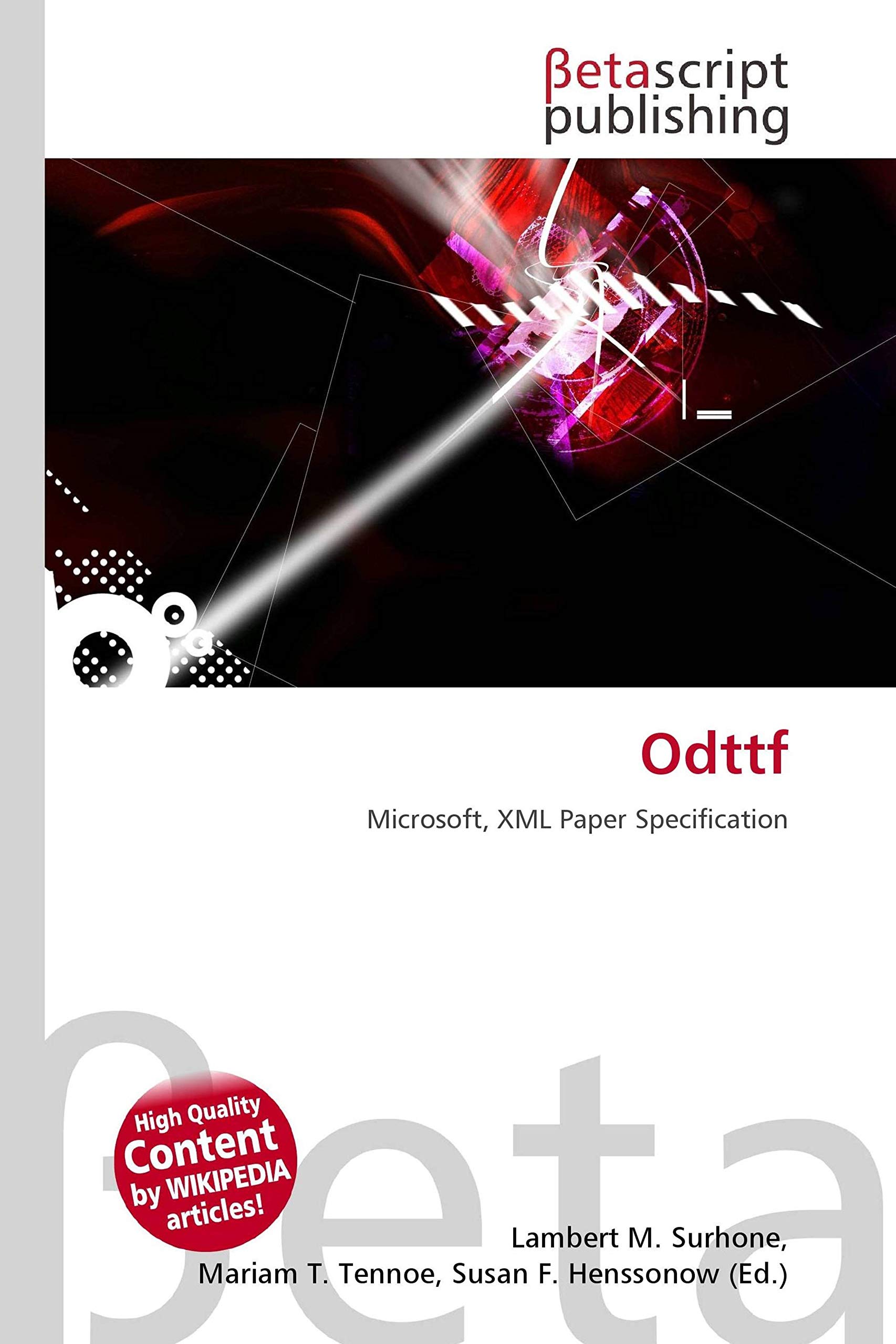 Odttf: Microsoft, XML Paper Specification