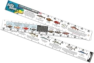 Salty Bones Florida Saltwater Lawstick - Double-Sided 36" Folding Fishing Ruler with Florida's Atlantic and Gulf Guidelines - Made in The USA - Updated for 2026 - Newest Version