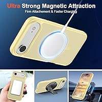 Vista 1532 de SUPFINE Funda magnética para iPhone 11 (compatible con MagSafe) (protección contra caídas de grado militar), translúcida mate a prueba de golpes