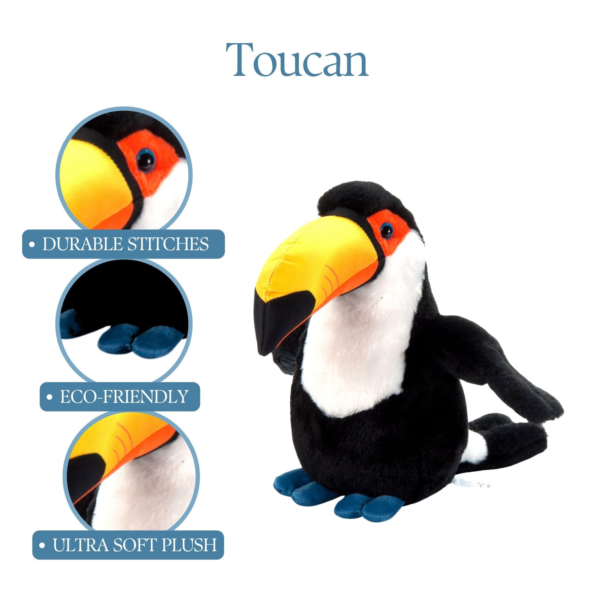 Amazon.co.jp: ふれあい動物園 鳥 オオハシのぬいぐるみ 野生のオネズ