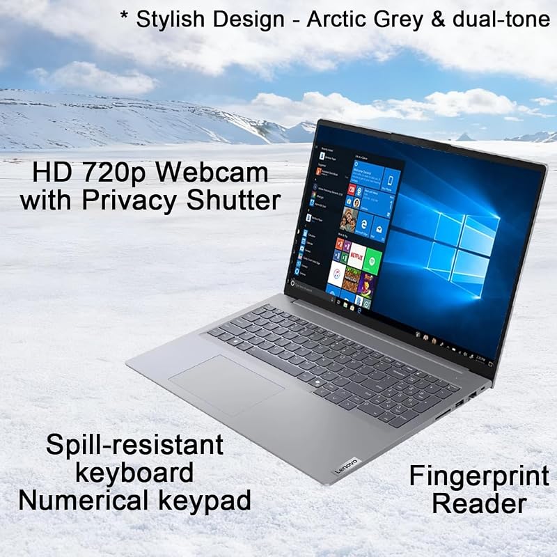 Lenovo ThinkBook 16 Gen 7 Business Laptop, 16" FHD+ Anti-Glare, AMD Ryzen 5 7533HS (> Intel i7-1255U), Fingerprint, Ethernet, IST Computer Customized 16GB/32GB/64GB DDR5, 512GB/1TB/2TB SSD, Win 11 Pro image 7