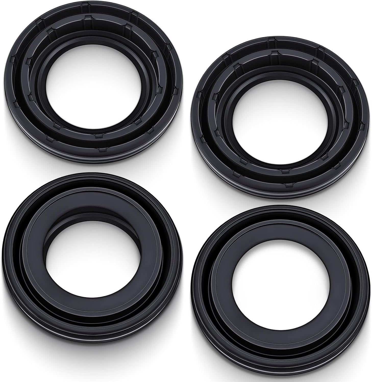 Threlaco 4 Pcs 12668429 Engine Vacuum Pump Seal Ring Professional Vacuum Pump Oil Seal Compatible with Genuine Parts for Car Vehicle Truck