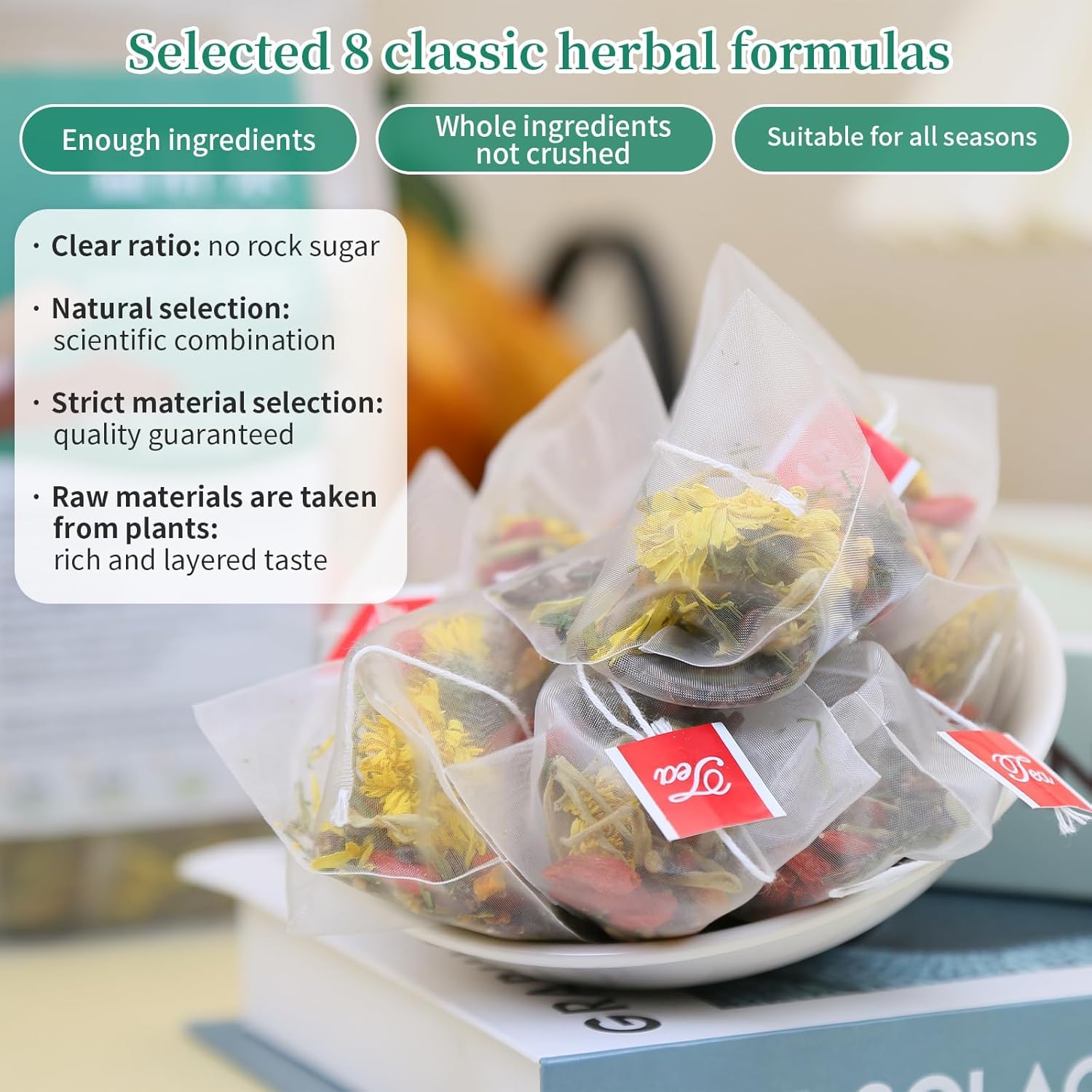 DOZO Liver Care Tea 30bags Natural Chrysanthemum Cassia Seeds Tea Chinese Herbal for Liver 养肝茶 益肝茶 - Image 2