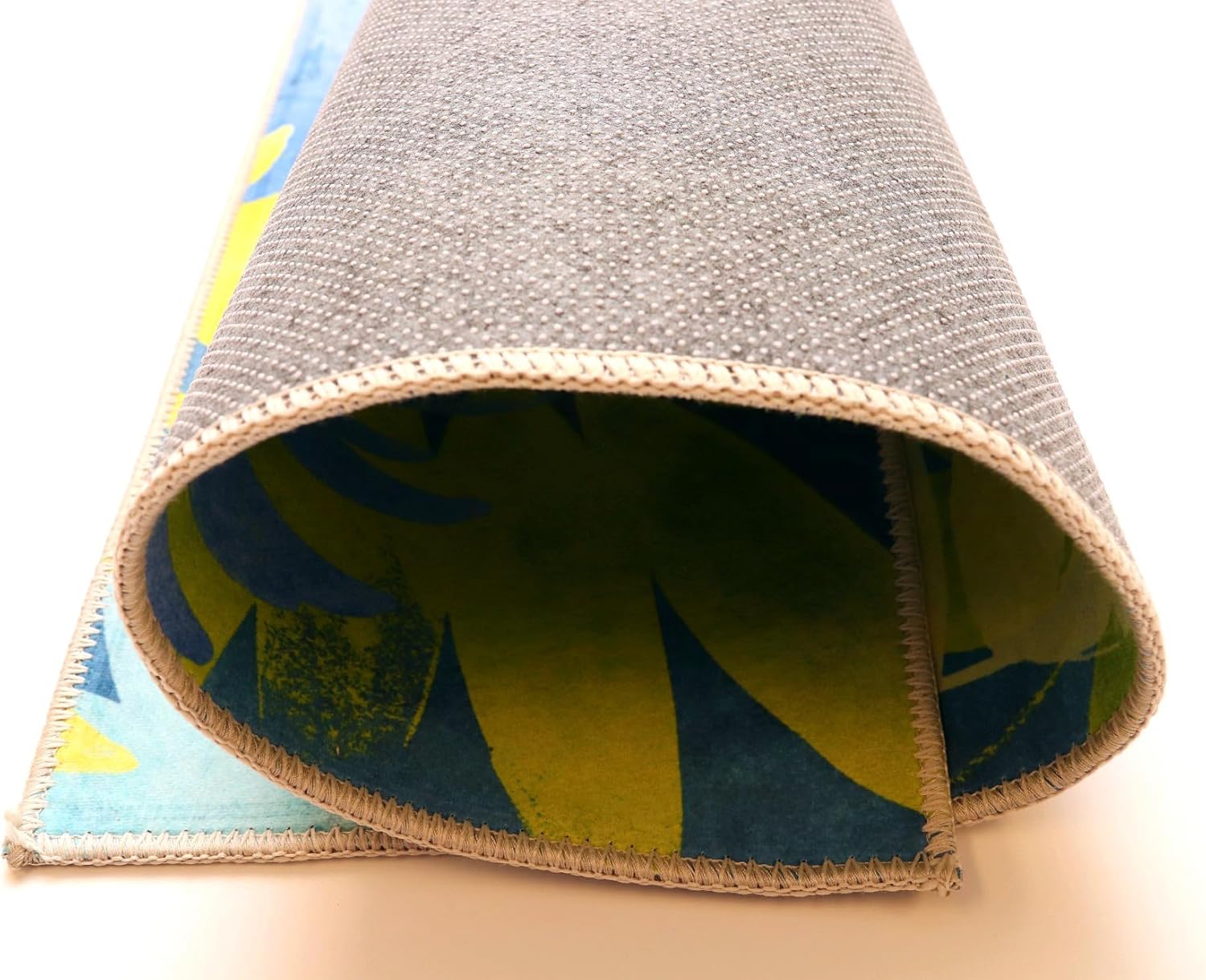 Jellybean Tropical Indigo Olivia's Home Accent Washable Rug 22" x 32" Doormat