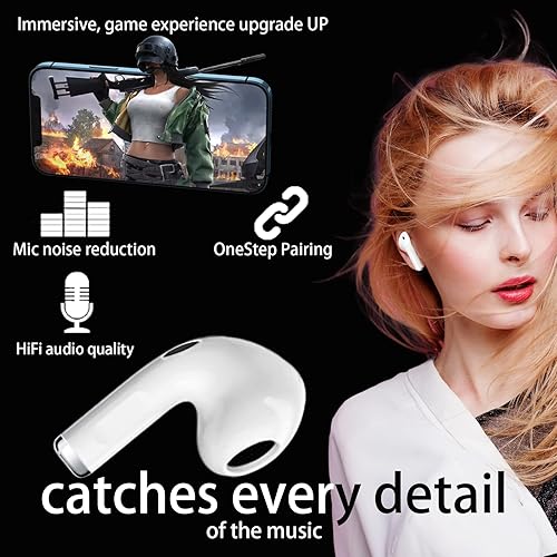 Miniatura 2 de Xyxxmfxl Auriculares inalámbricos Bluetooth 5.3 Auriculares estéreo de alta fidelidad con micrófono Cancelación de ruido 50 horas de reproducción