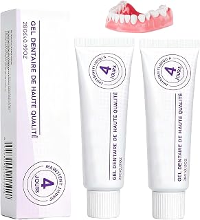 Haftcreme für Zahnprothesen, Langzeithalt, 2 Stück