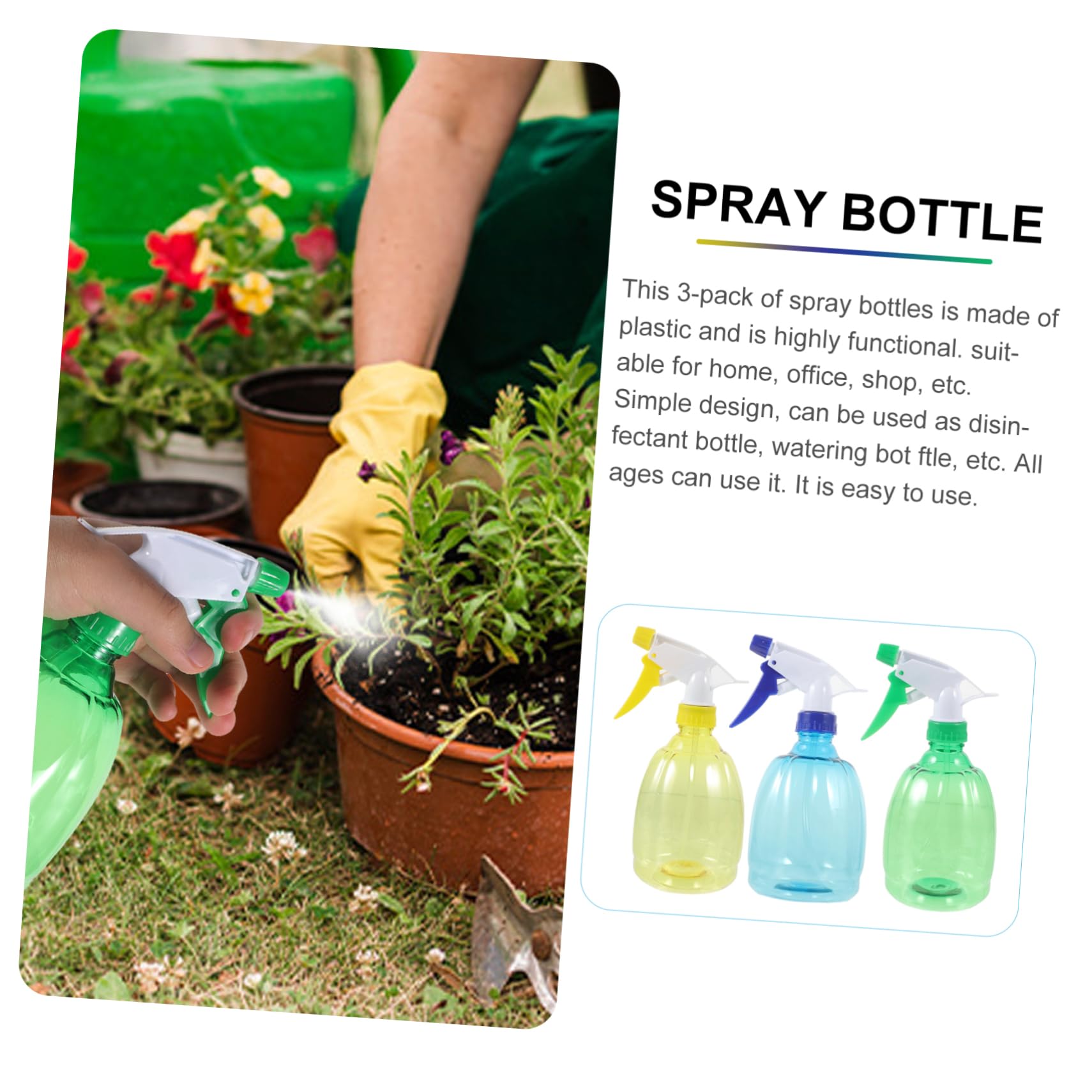 INOOMP 9pièces Petit Pulvérisateur à Main pour Arrosage De Plantes Bouteille Spray Ajustable pour Jardinage Et Intérieur